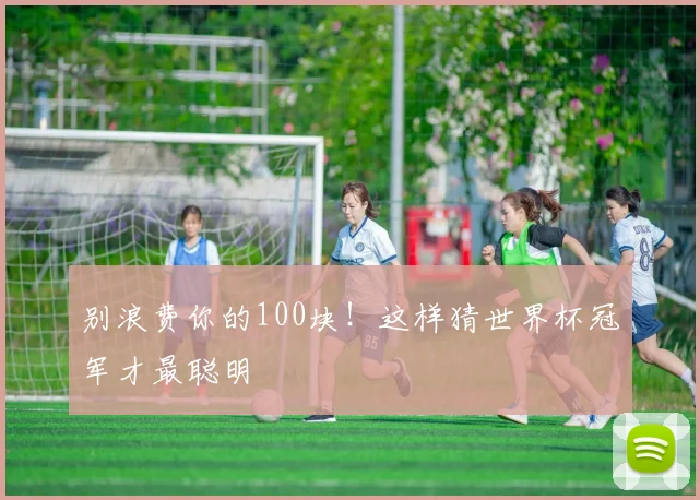 别浪费你的100块！这样猜世界杯冠军才最聪明